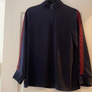 Zip up zara blouse